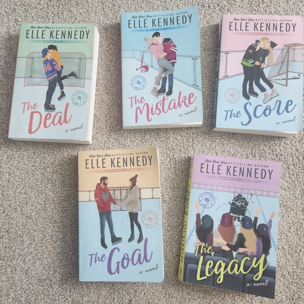 Elle Kennedy Book Set with Colorful Covers